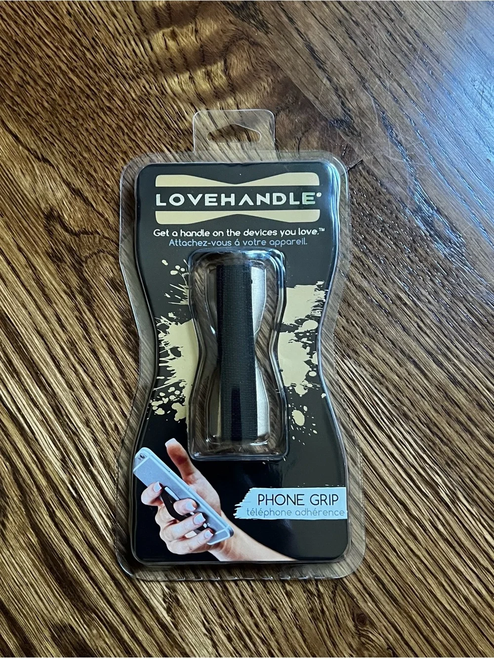 Black Phone Grip – Secure Hand Strap